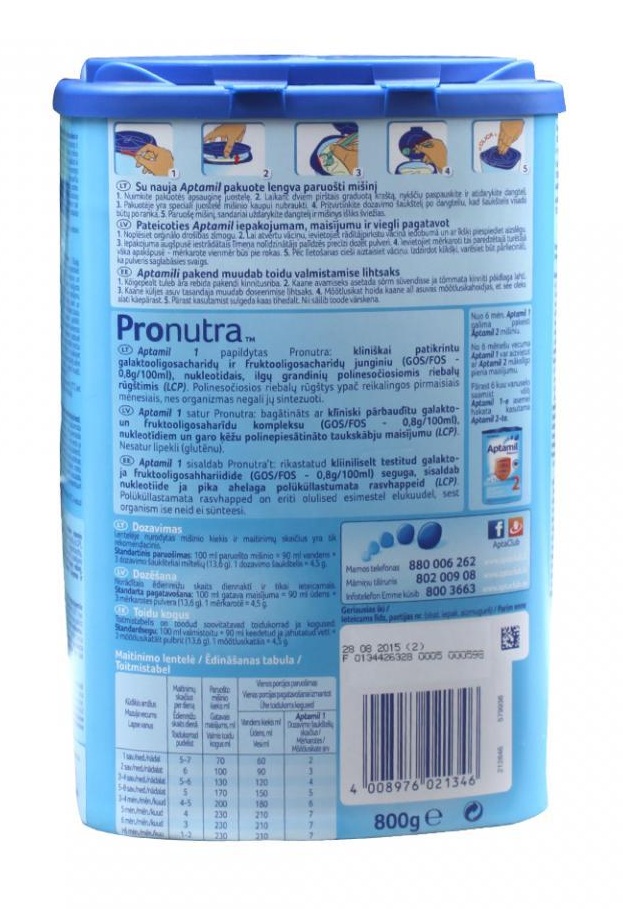 Sữa Aptamil Đức Số 1 800g 1