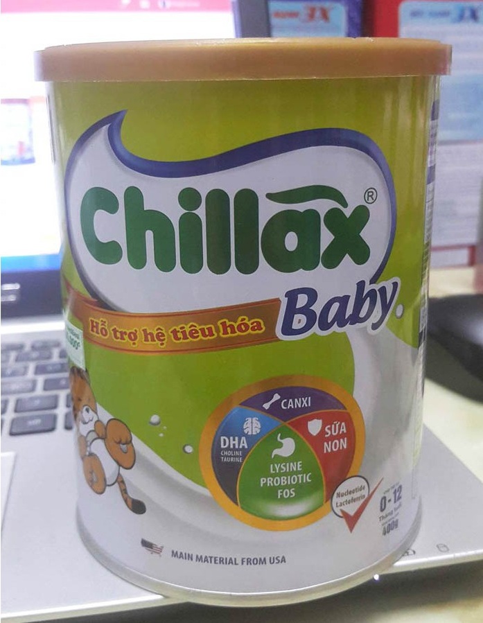 Sữa Chillax Baby hỗ trợ tiêu hóa 