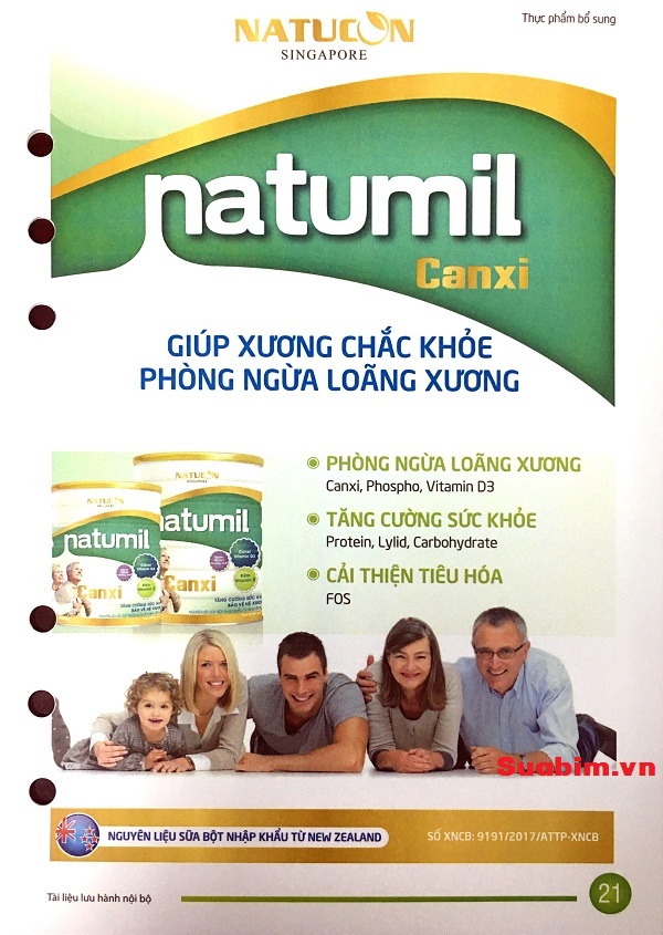 Sữa Natumil đa dạng chủng loại sản phẩm phù hợp với mọi thành viên trong gia đình