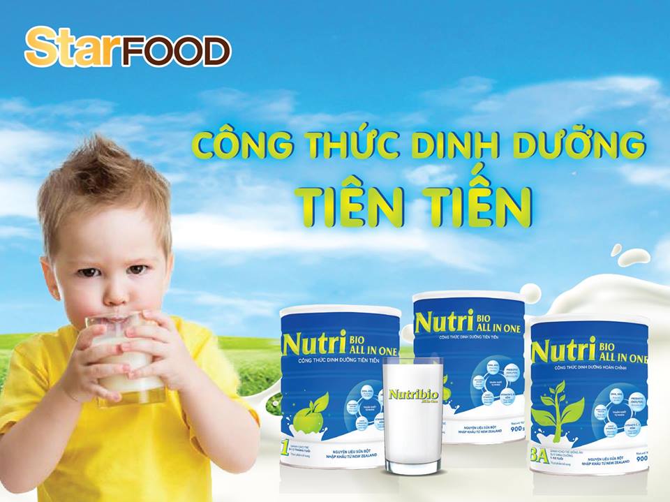 Sữa Nutribio công thức dinh dưỡng tiên tiến