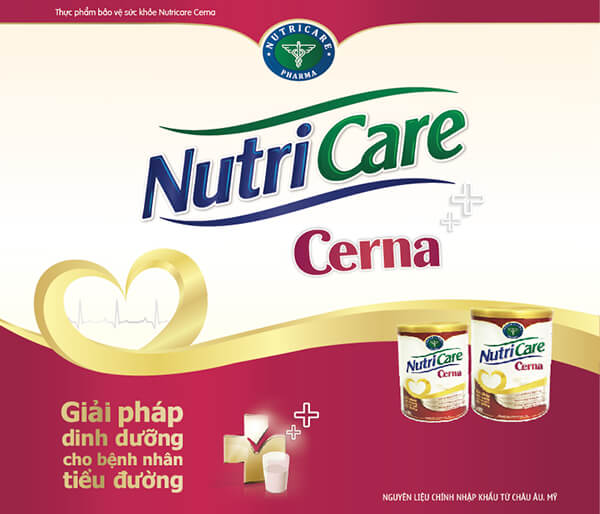 Sữa Nutricare Cerna cho người tiểu đường
