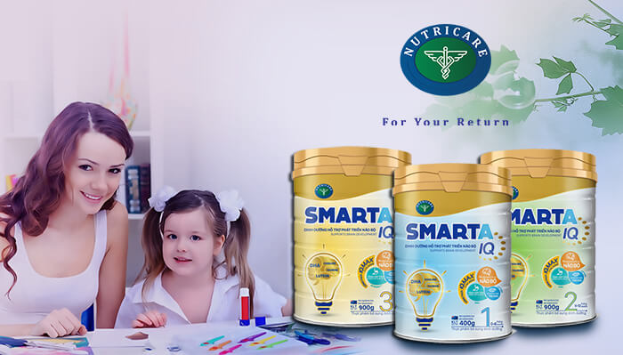 Sữa Smarta IQ cho bé phát triển toàn diện
