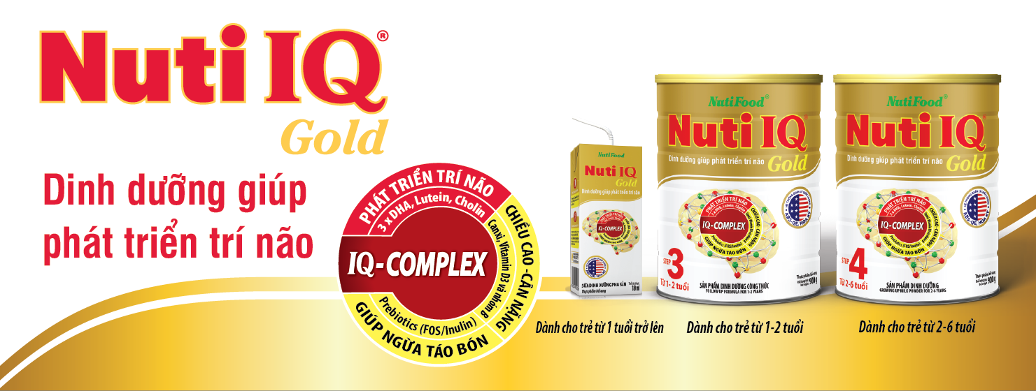 Sữa Nuti IQ Gold Step 4 dinh dưỡng phát triển trí não
