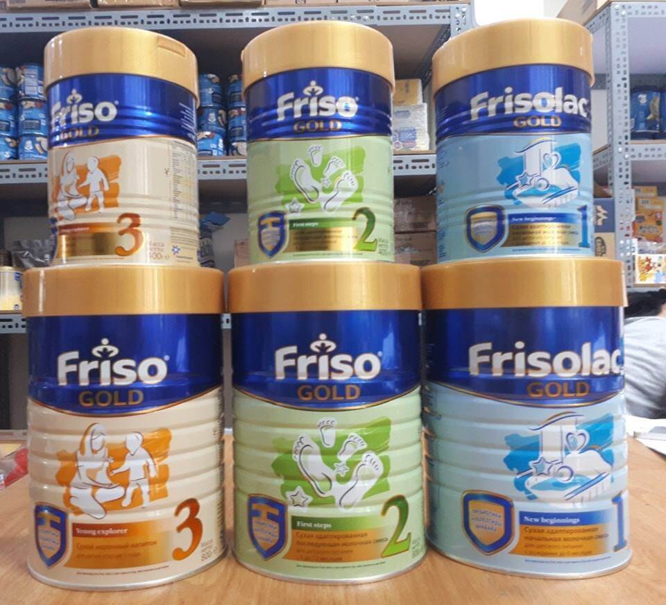 Các dòng sản phẩm sữa friso nga 