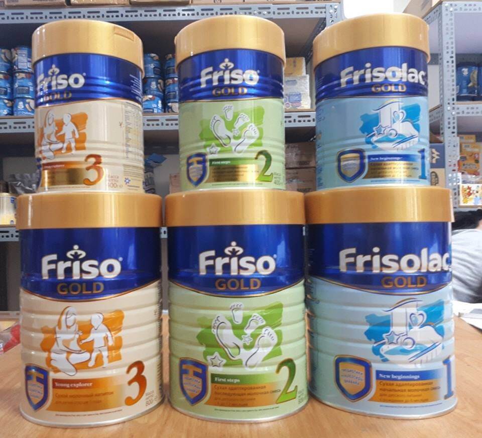 Các dòng sản phẩm sữa friso nga 