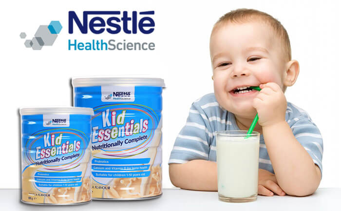 Bé uống Sữa Kid Essentials tăng cân tốt