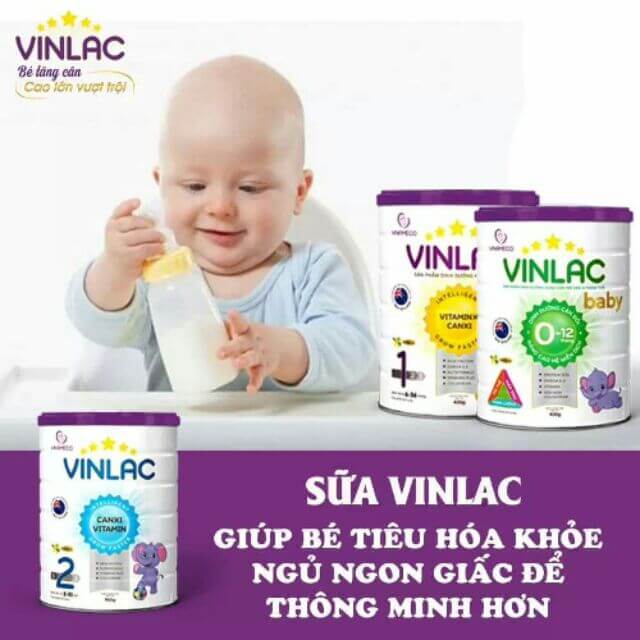 Sữa Vinlac giúp bé phát triển toàn diện nhất