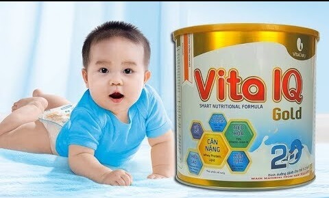 Sữa Vita IQ Gold giúp bé phát triển cân nặng