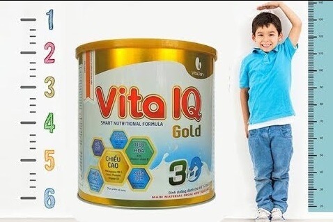 Sữa Vita IQ Gold giúp bé phát triển chiều cao
