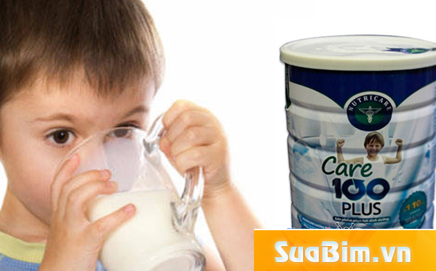 Sữa care 100 plus dành cho trẻ suy dinh dưỡng thấp còi