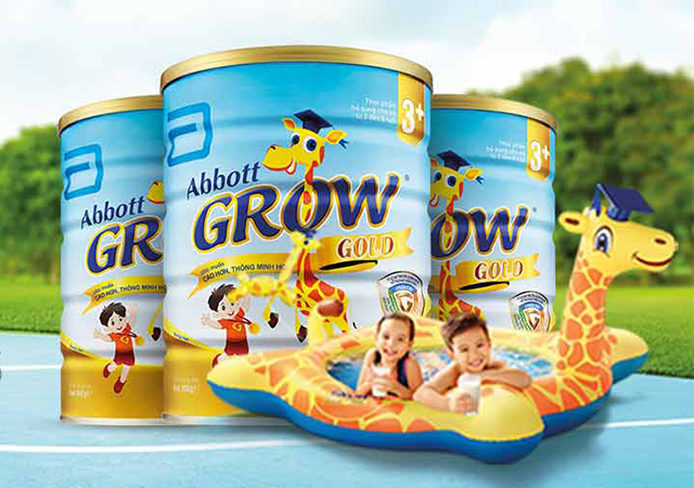 Sữa Abbott Grow dinh dưỡng cho trẻ cao lớn hơn