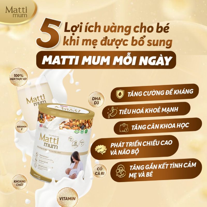 Công dụng của sữa matti mom