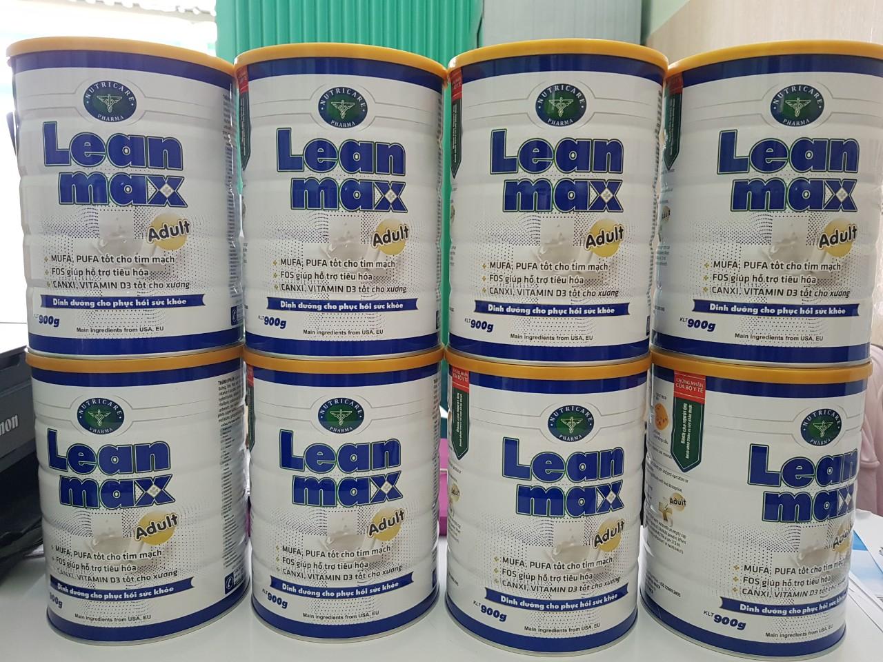 Sữa lean max adult 900g dành cho người lớn tuổi, người ốm bệnh