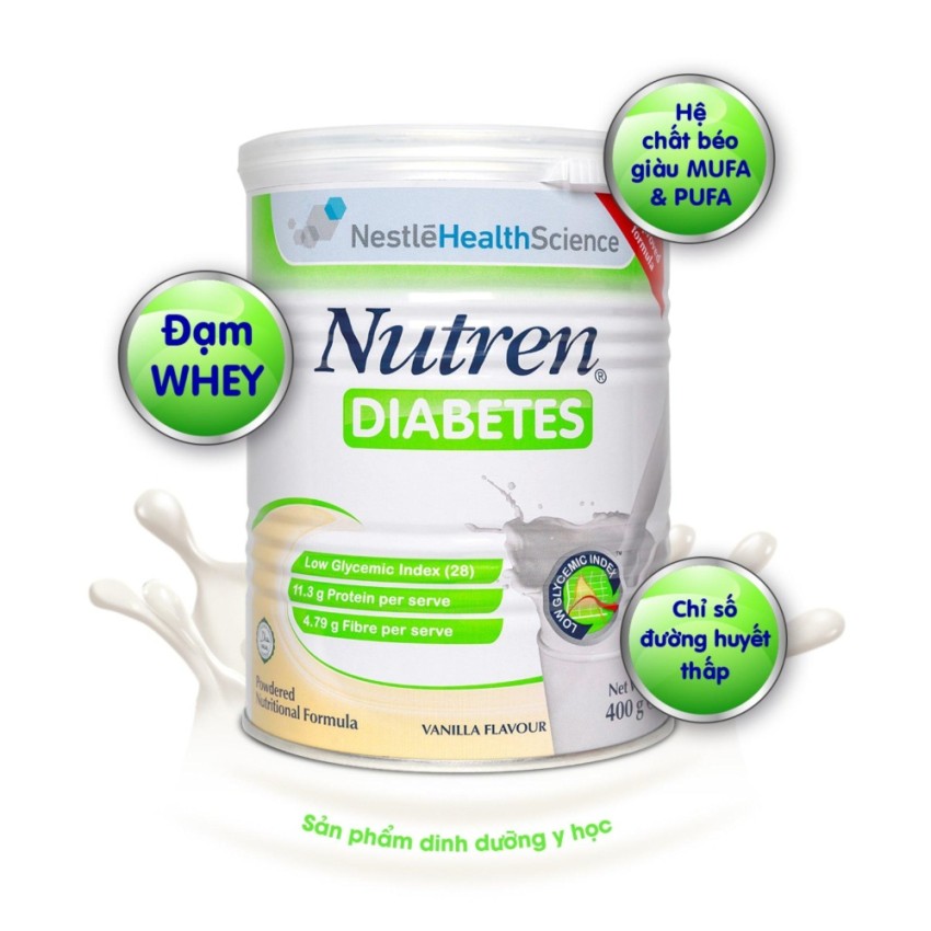 Sữa Nutren Diabetes dinh dưỡng hoàn hảo cho người tiểu đường