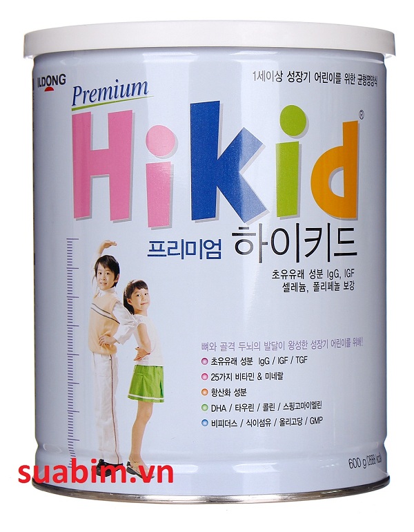 Sữa Hikid Premium tách béo dành cho trẻ chỉ cần tăng chiều cao không cần tăng cân nặng