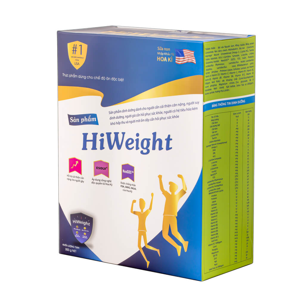 Sữa Hiweight tăng cân 300g hộp giấy giá tốt hiệu quả