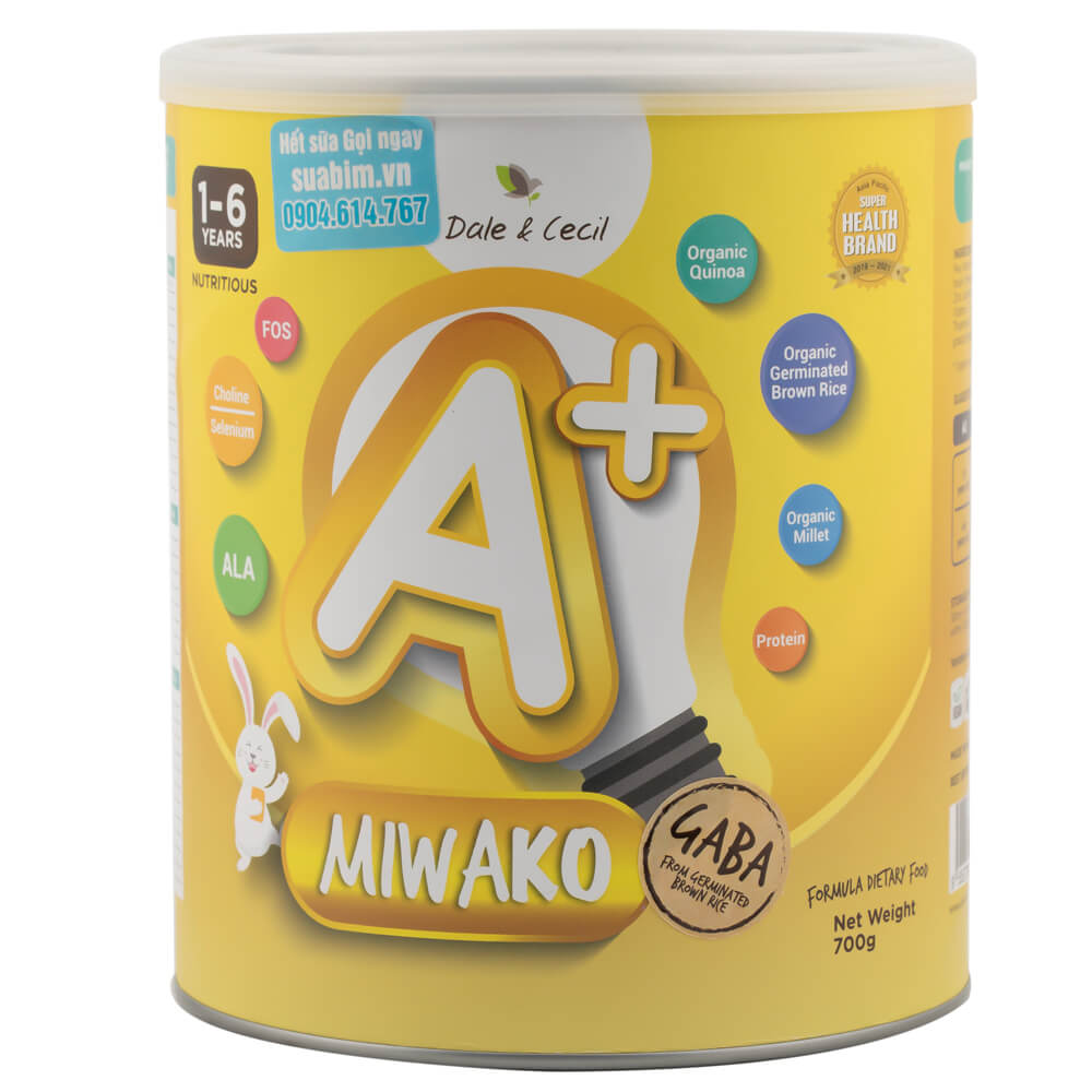 Sữa Miwako a+ cho trẻ 1-6 tuổi 
