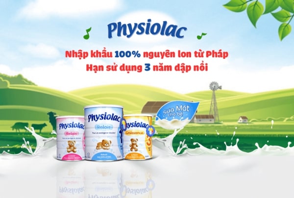 Sữa Physiolac nhập khẩu nguyên lon
