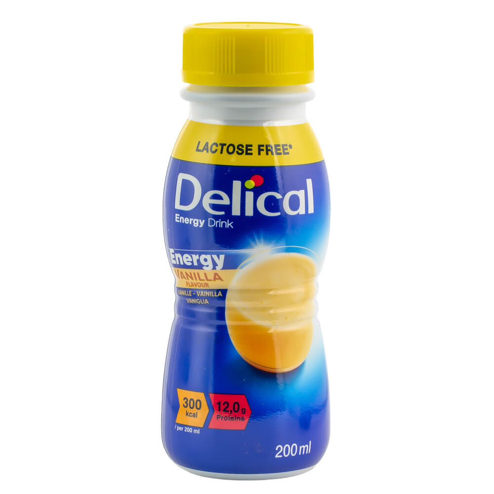 Chai sữa delical nắp vàng 200ml