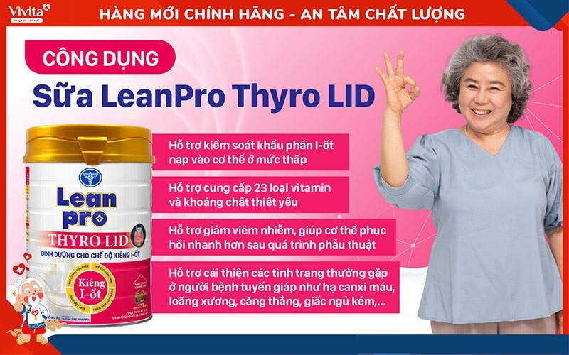 công dụng sữa leanpro thyro lid 900g