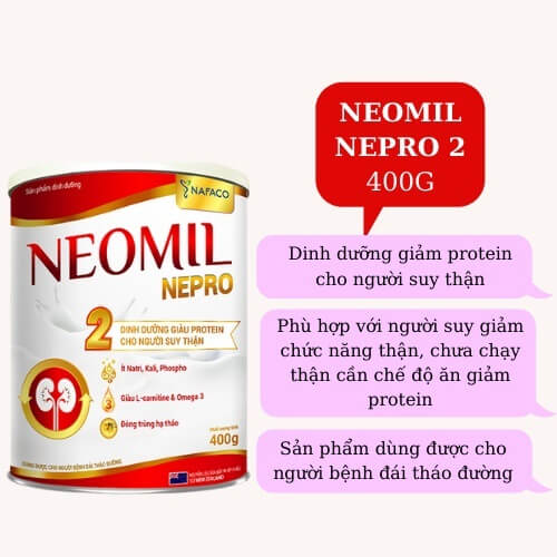 Công dụng đối tượng sử dụng sữa neomil nepro 2