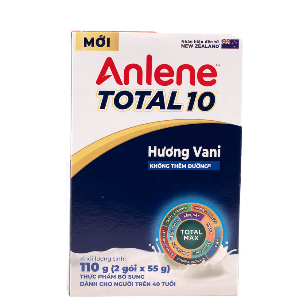 Hình ảnh sữa anlene total 10 dạng túi