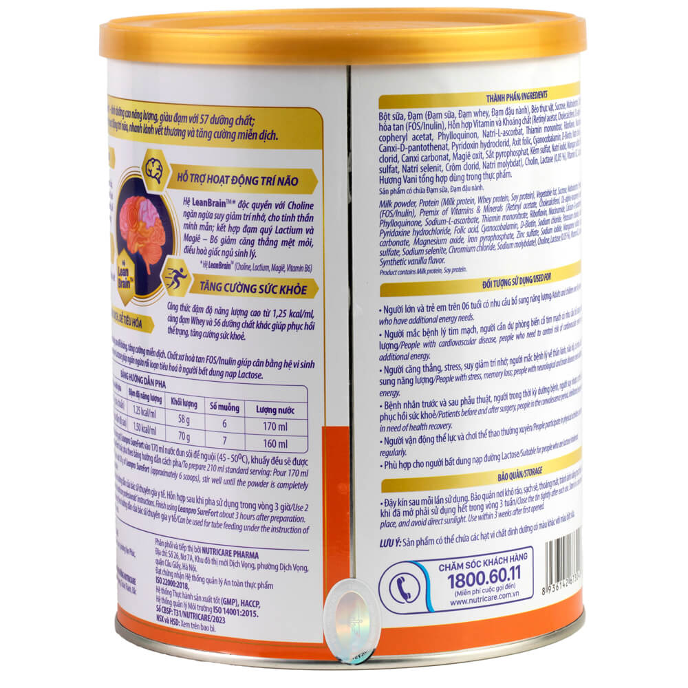 hình ảnh sữa leanpro surefort