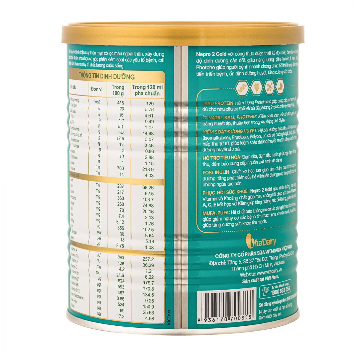 hình ảnh sữa nepro 2 gold 400g