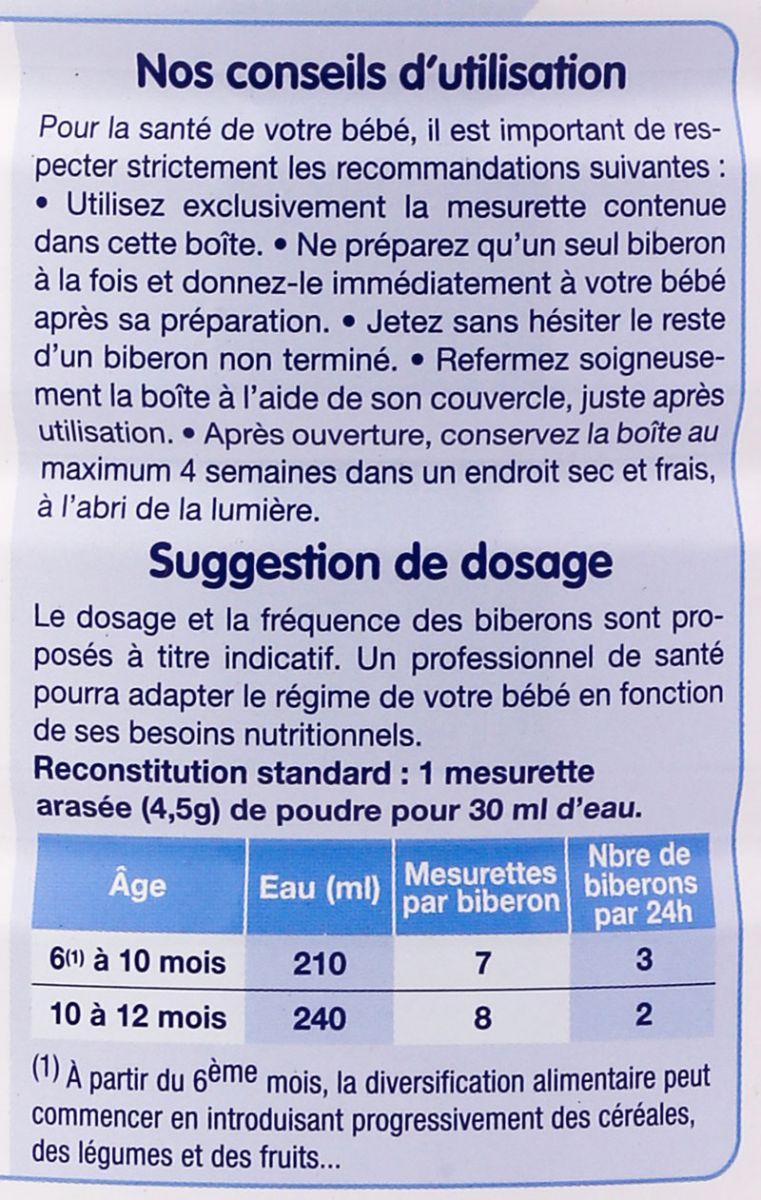 Hướng dẫn cách pha sữa physiolac số 2
