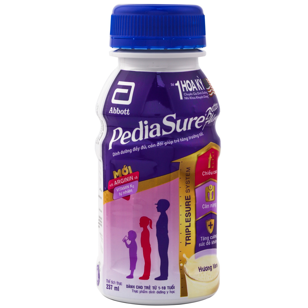 chai sữa pediasure nước 237ml cho trẻ biếng ăn