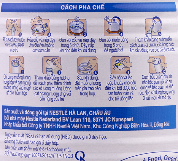 Nguồn gốc xuất xứ Sữa pre nan