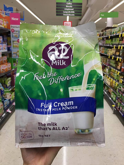 Sữa tươi dạng bột A2 của úc mẫu mới nhất