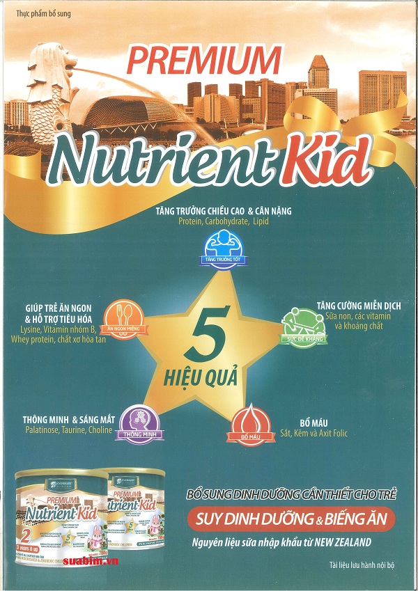 Sữa Diamond Nutrient Kid 1 cho trẻ suy dinh dưỡng