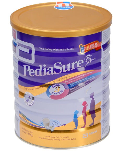 Sữa Pediasure dinh dưỡng cho trẻ biếng ăn phục hồi cân nặng