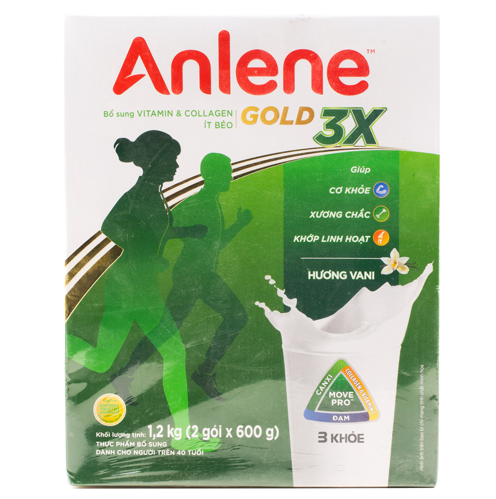 Sữa Anlene gold cho người trên 40 tuổi hộp 1,2kg
