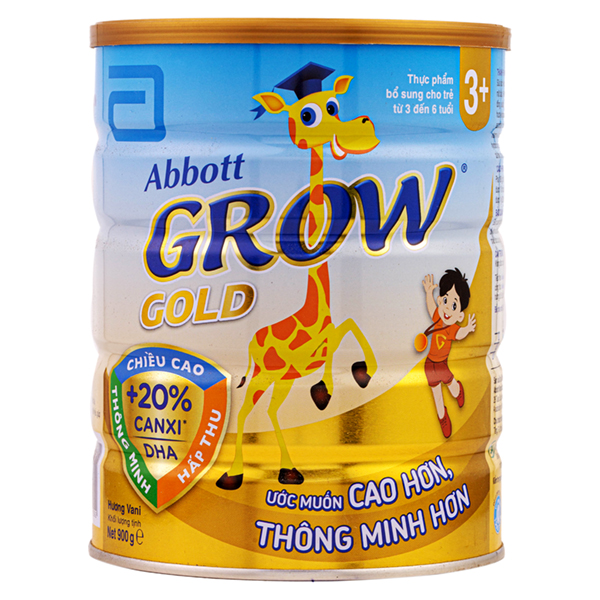 Sữa bột Abbott Grow Gold 3+ 900g