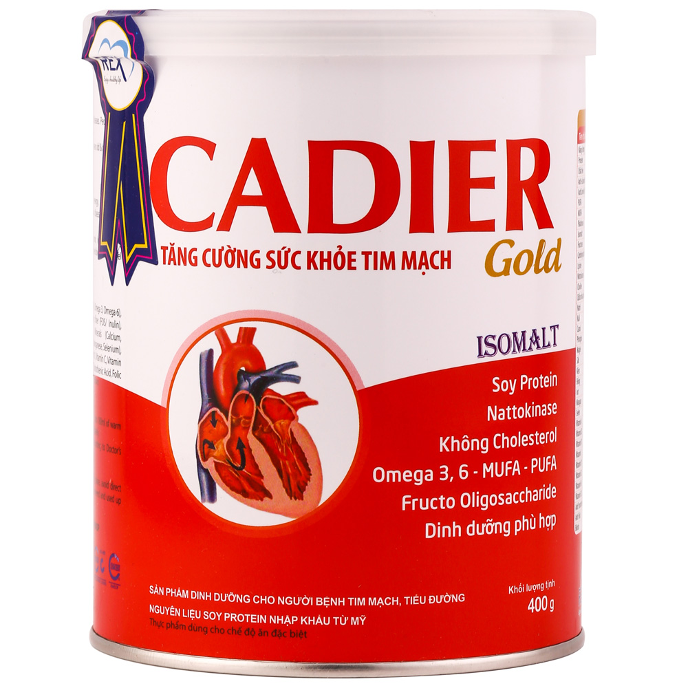 Sữa cadier gold 400g cho người tiểu đường huyết áp tim mạch