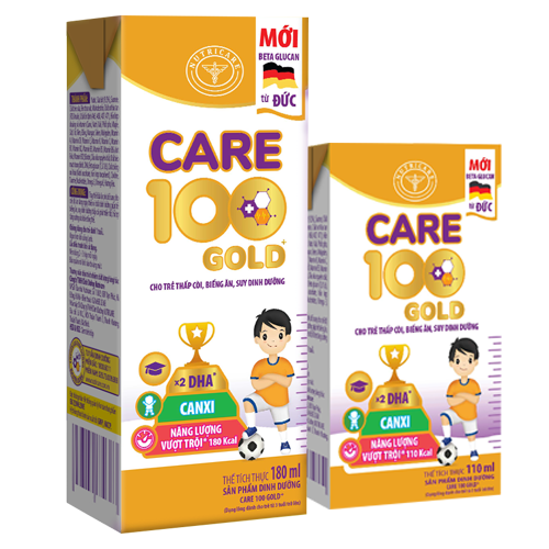 Sữa Care 100 Gold 900g bổ sung dinh dưỡng vượt trội cho bé thấp còi4