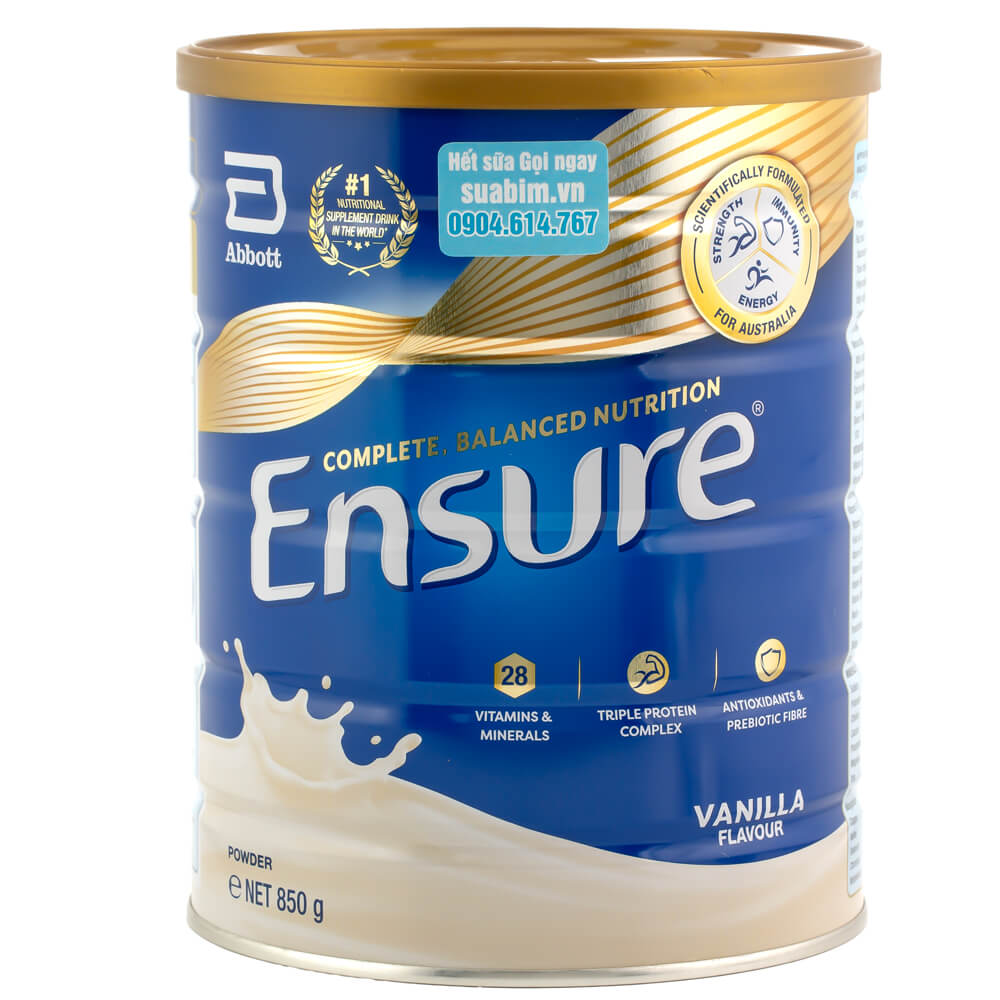 Sữa ensure úc 850g