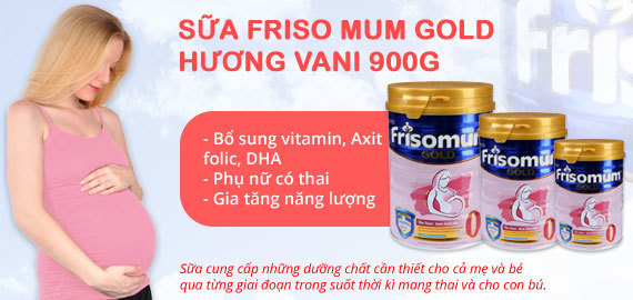 Sữa Frisomum Gold hương Vani dễ uống