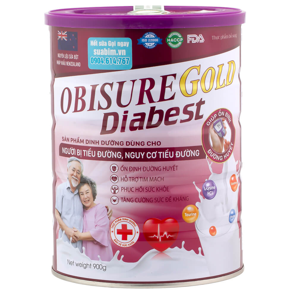 Sữa hạt obisure gold diabest 900g