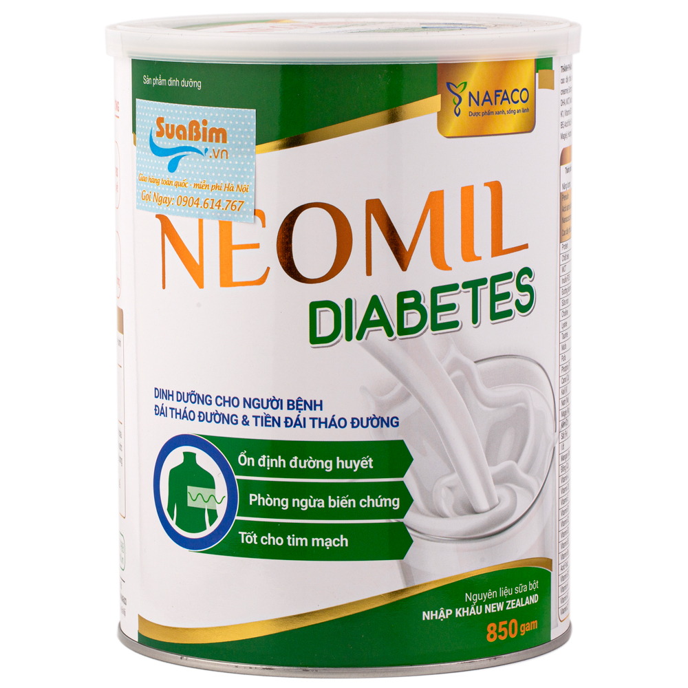 Sữa neomil diabetes 850g chính hãng