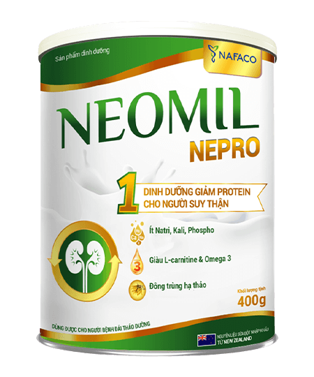 Sữa Neomil Nepro 1 cho người bệnh thận chưa lọc máu