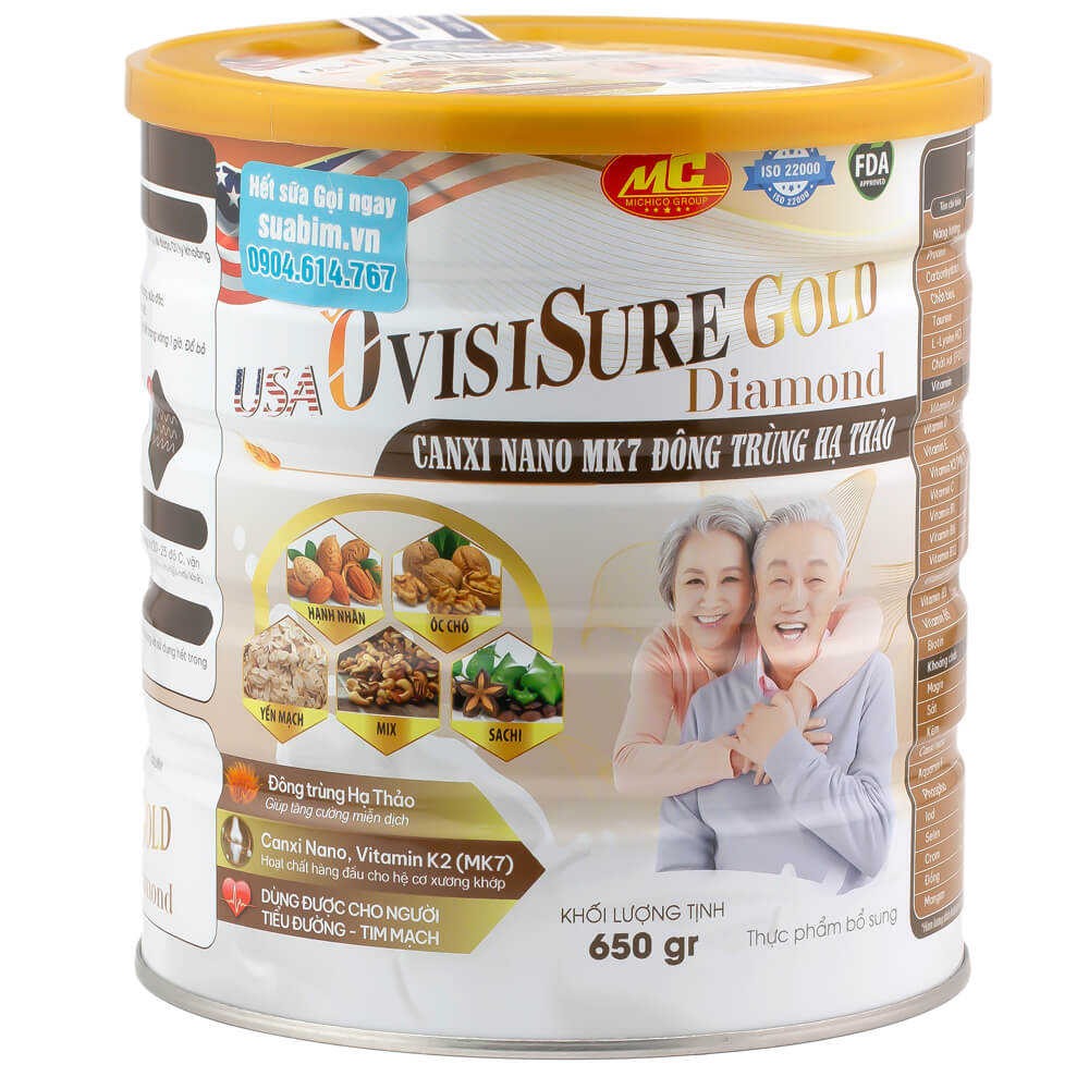 Hình ảnh sữa hạt ovisisure gold 650g