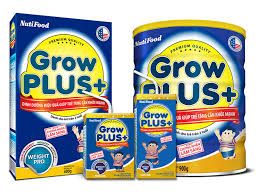 sữa nuti grow plus xanh giúp bé tăng cân khỏe mạnh
